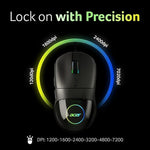 Acer Titan X Wired Right Handed Optical  Gaming Mouse (USB 2.0, Black